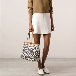 TORY BURCH Leopard Leather Tote